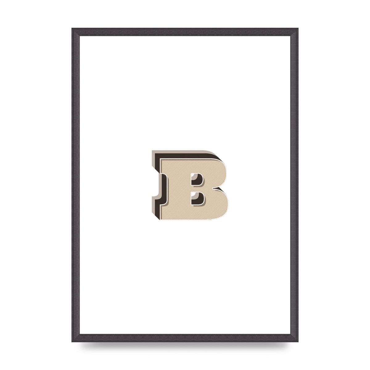 Alphabet Mix Match B" Wall Art - A2 framed