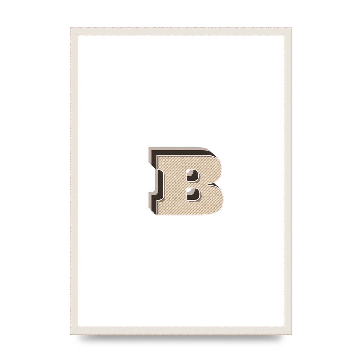 Alphabet Mix Match B" Wall Art - A2 framed
