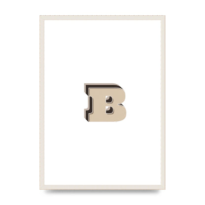 Alphabet Mix Match B" Wall Art - A2 framed