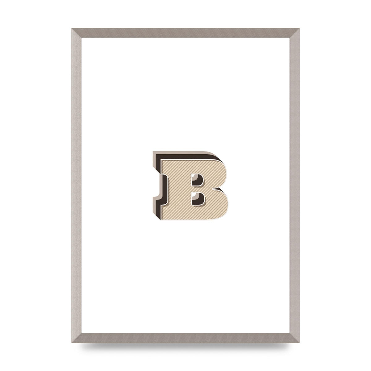 Alphabet Mix Match B" Wall Art - A2 framed