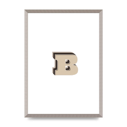 Alphabet Mix Match B" Wall Art - A2 framed