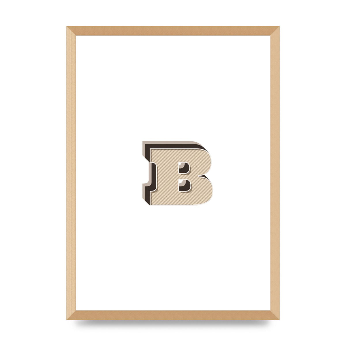 Alphabet Mix Match B" Wall Art - A2 framed
