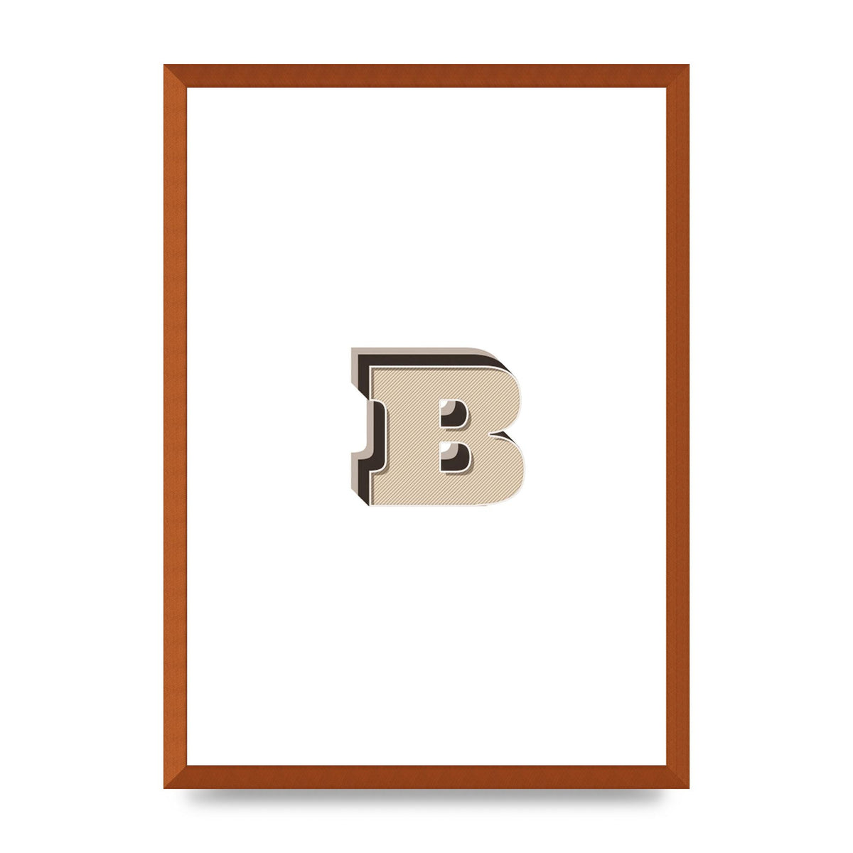 Alphabet Mix Match B" Wall Art - A2 framed