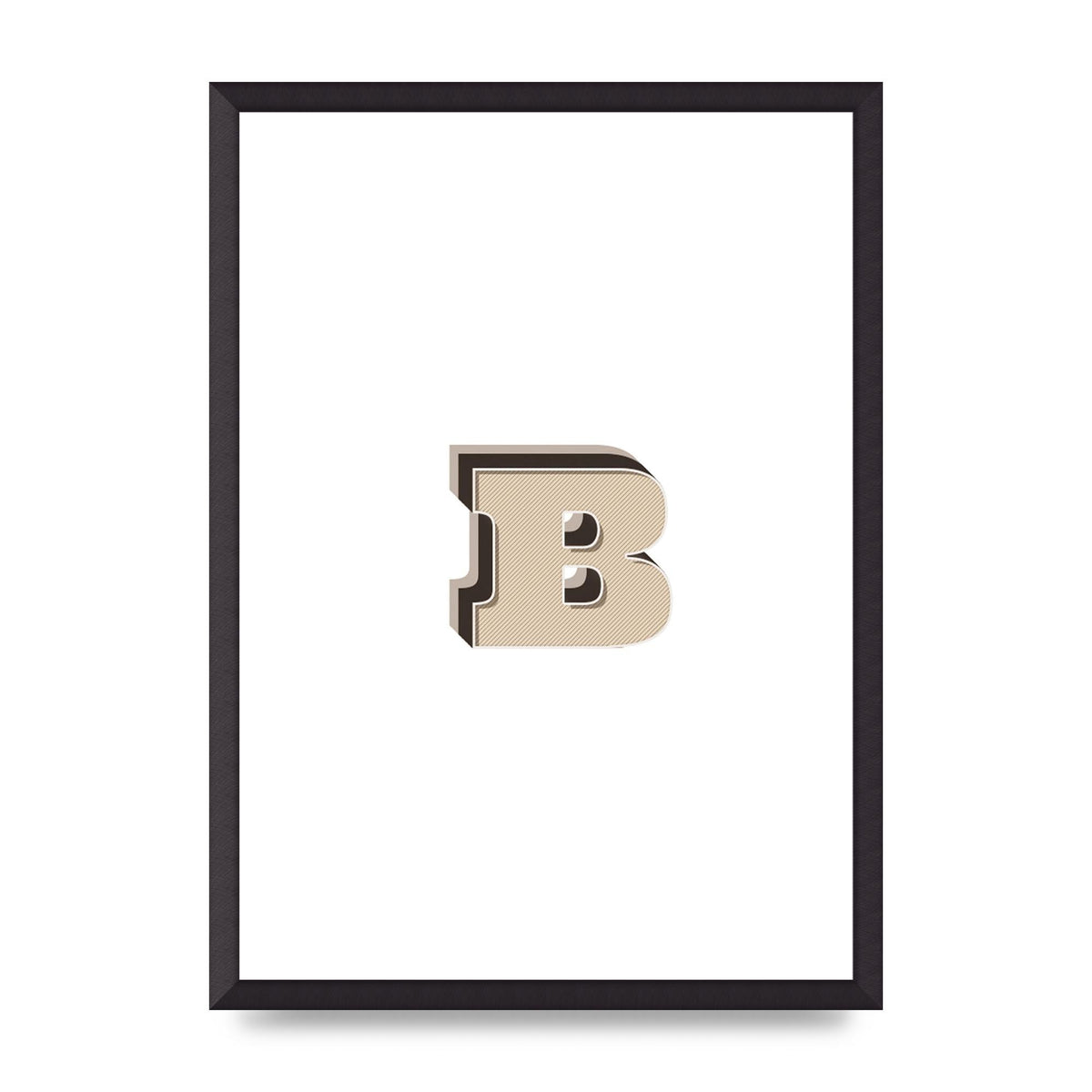 Alphabet Mix Match B" Wall Art - A2 framed