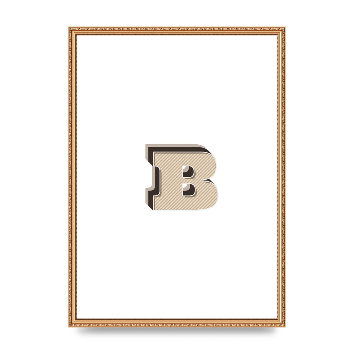 Alphabet Mix Match B" Wall Art - A2 framed