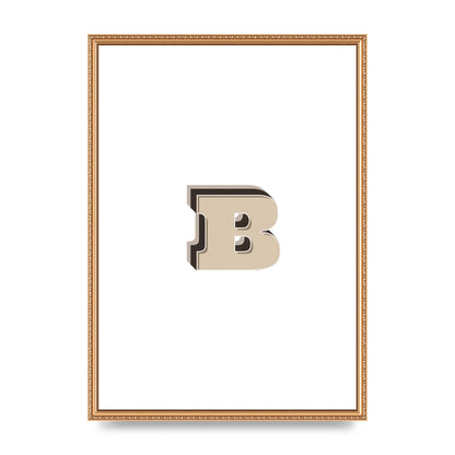 Alphabet Mix Match B" Wall Art - A2 framed