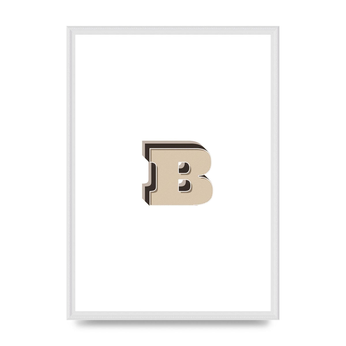 Alphabet Mix Match B" Wall Art - A2 framed