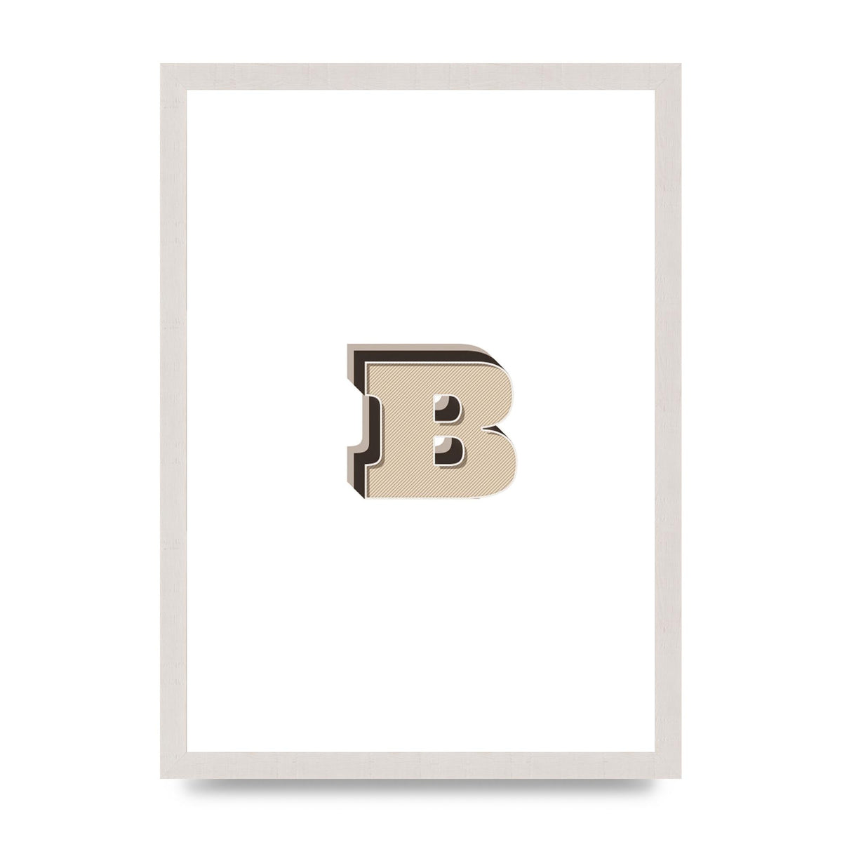 Alphabet Mix Match B" Wall Art - A3 framed