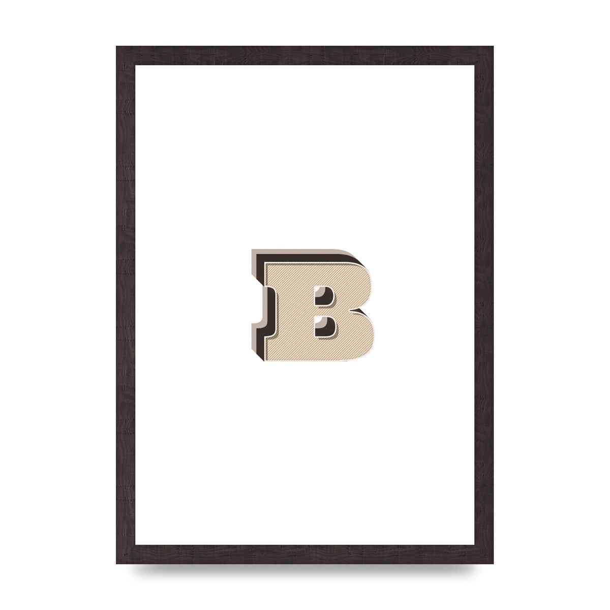 Alphabet Mix Match B" Wall Art - A3 framed