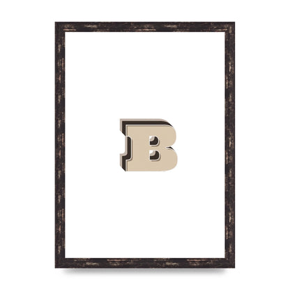 Alphabet Mix Match B" Wall Art - A3 framed