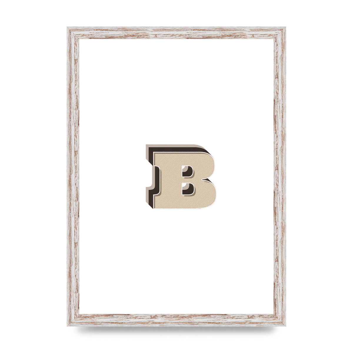 Alphabet Mix Match B" Wall Art - A3 framed