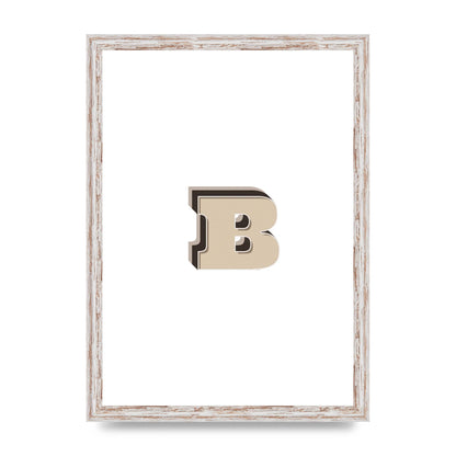 Alphabet Mix Match B" Wall Art - A3 framed