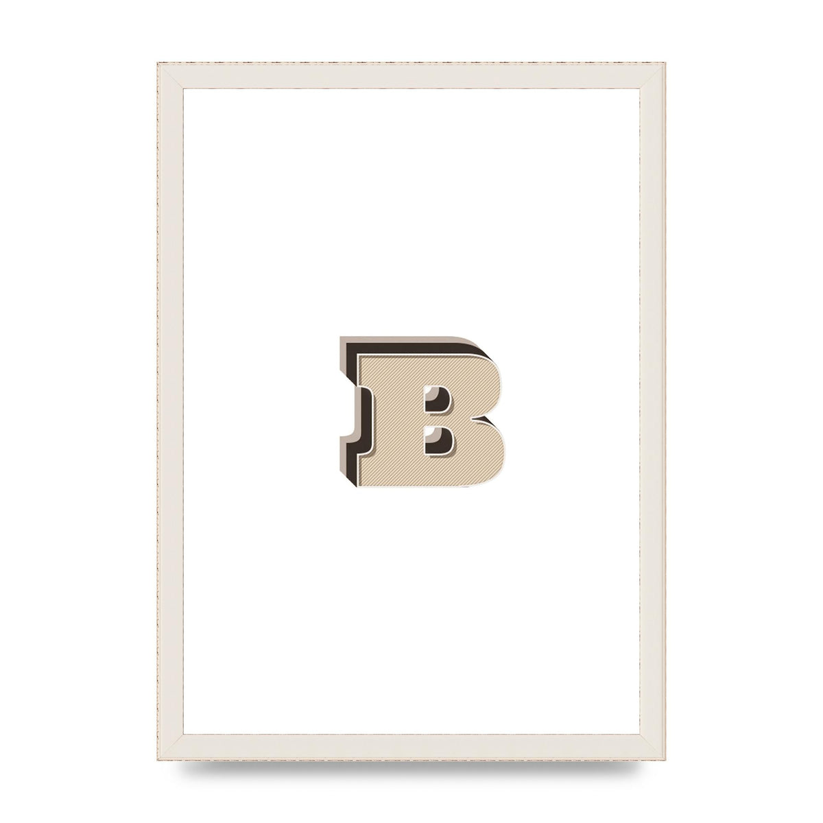 Alphabet Mix Match B" Wall Art - A3 framed