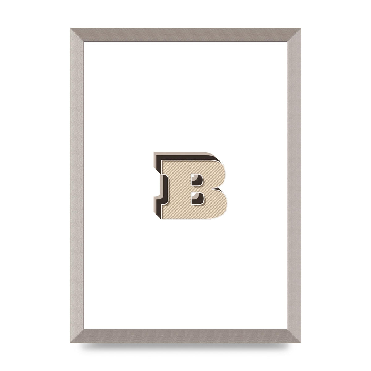 Alphabet Mix Match B" Wall Art - A3 framed