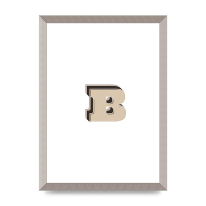 Alphabet Mix Match B" Wall Art - A3 framed