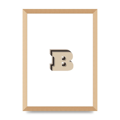 Alphabet Mix Match B" Wall Art - A3 framed