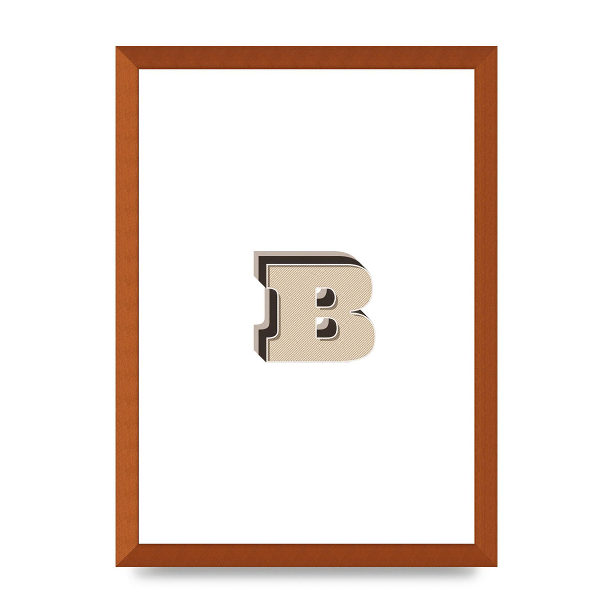 Alphabet Mix Match B" Wall Art - A3 framed