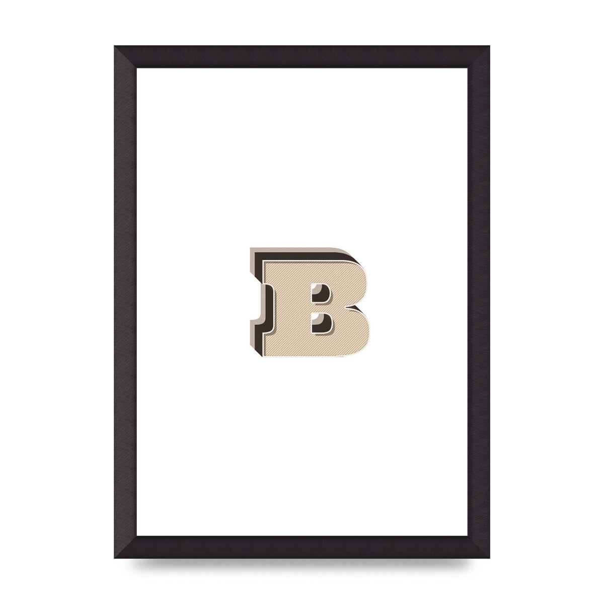 Alphabet Mix Match B" Wall Art - A3 framed