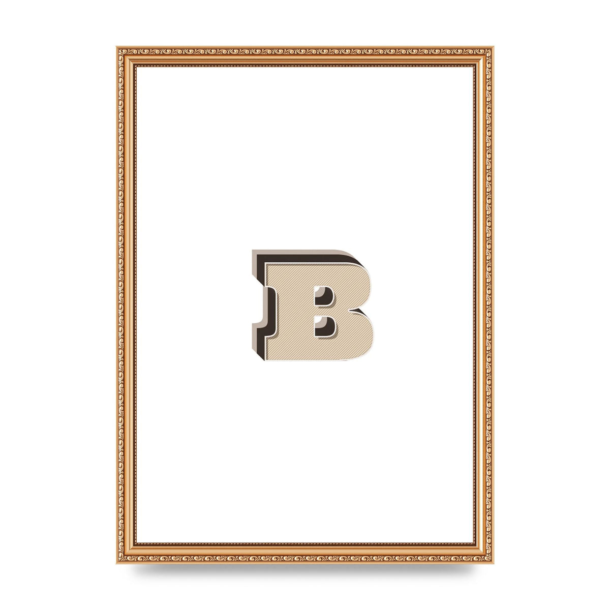 Alphabet Mix Match B" Wall Art - A3 framed