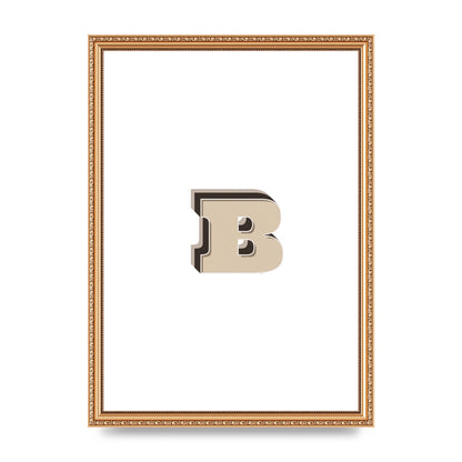 Alphabet Mix Match B" Wall Art - A3 framed