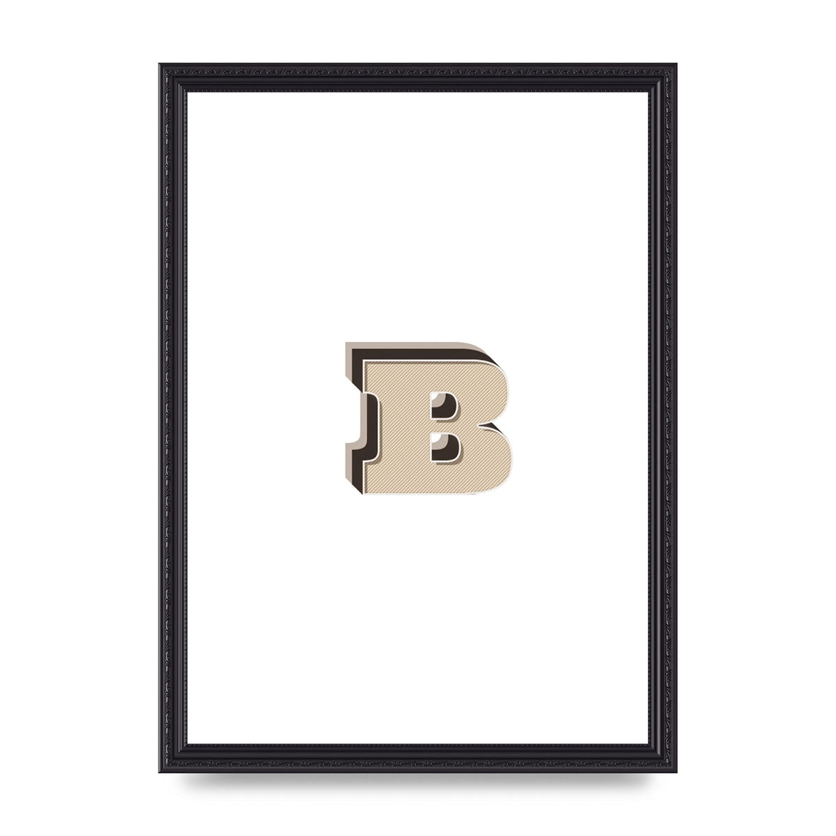 Alphabet Mix Match B" Wall Art - A3 framed