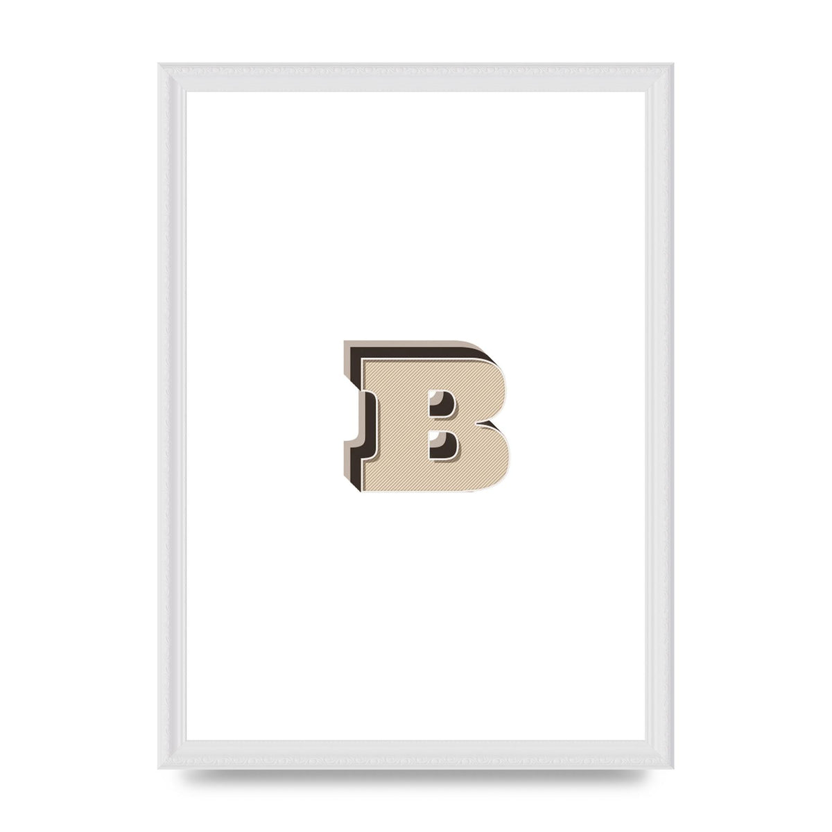 Alphabet Mix Match B" Wall Art - A3 framed
