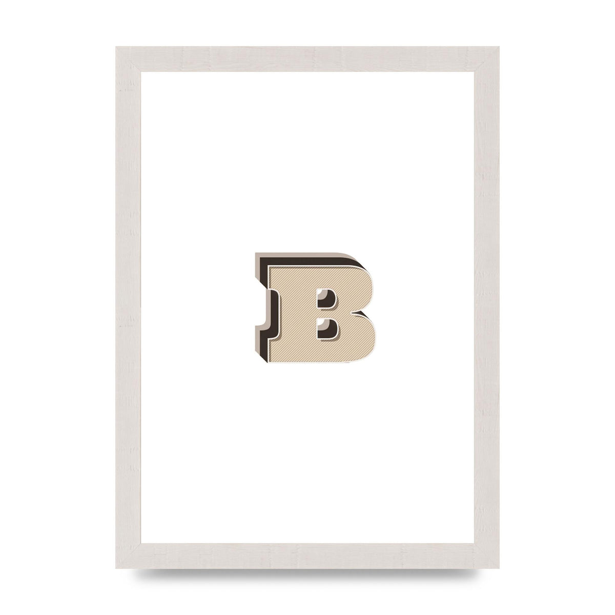 Alphabet Mix Match B" Wall Art - A4 framed