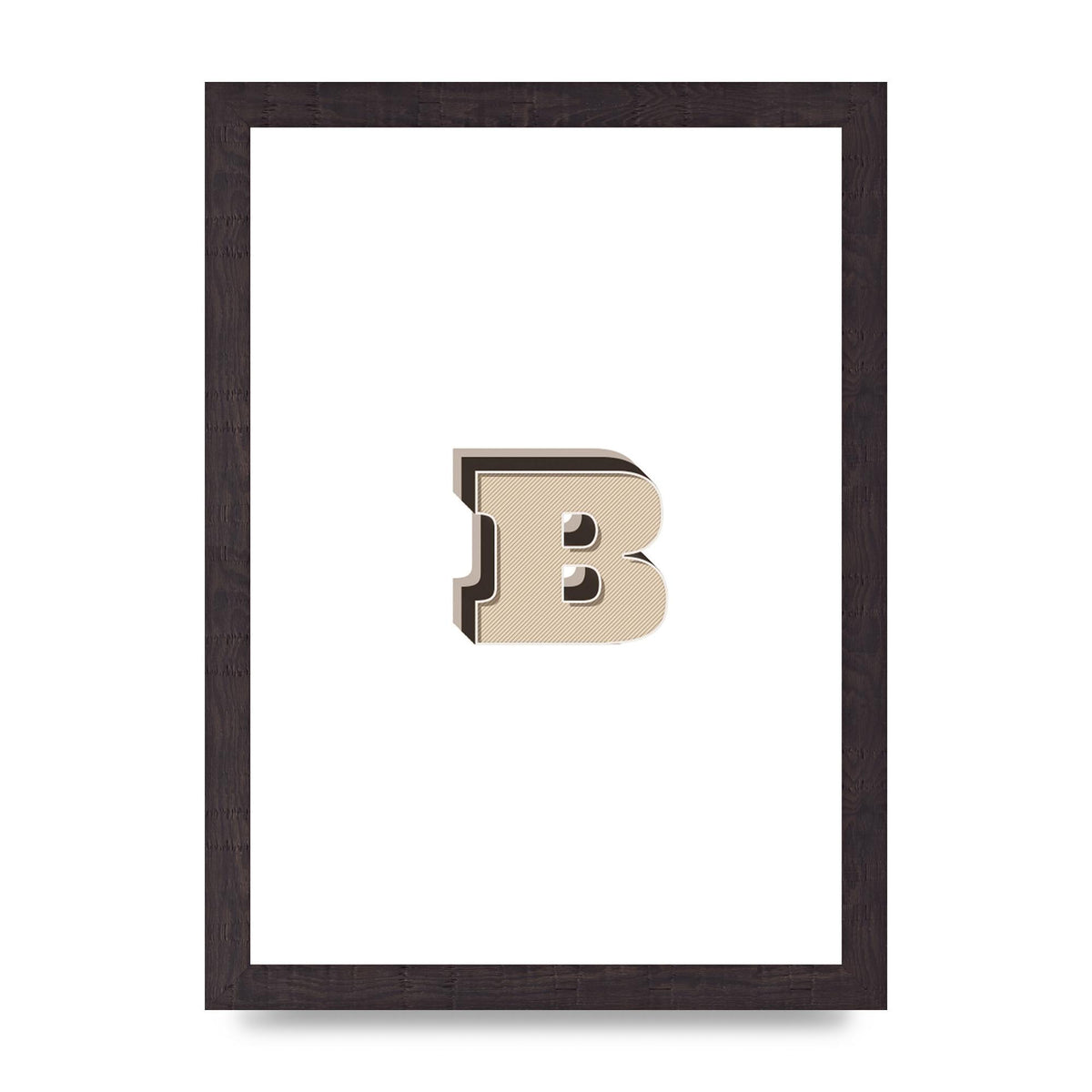 Alphabet Mix Match B" Wall Art - A4 framed