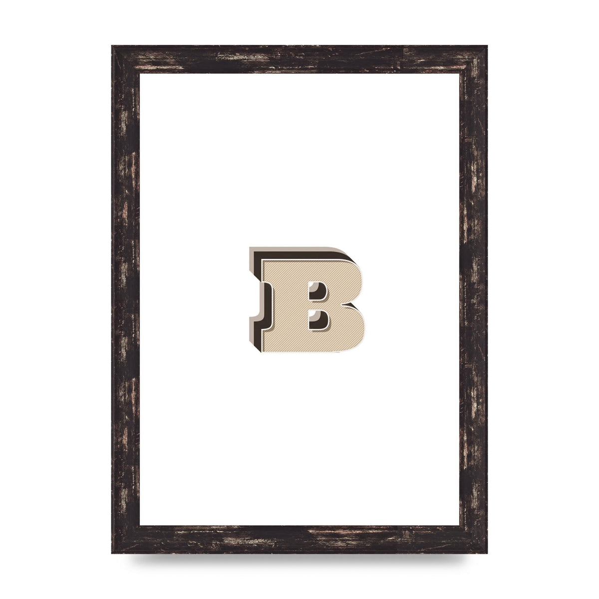 Alphabet Mix Match B" Wall Art - A4 framed