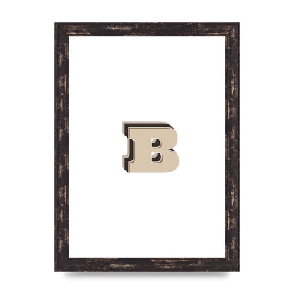 Alphabet Mix Match B" Wall Art - A4 framed