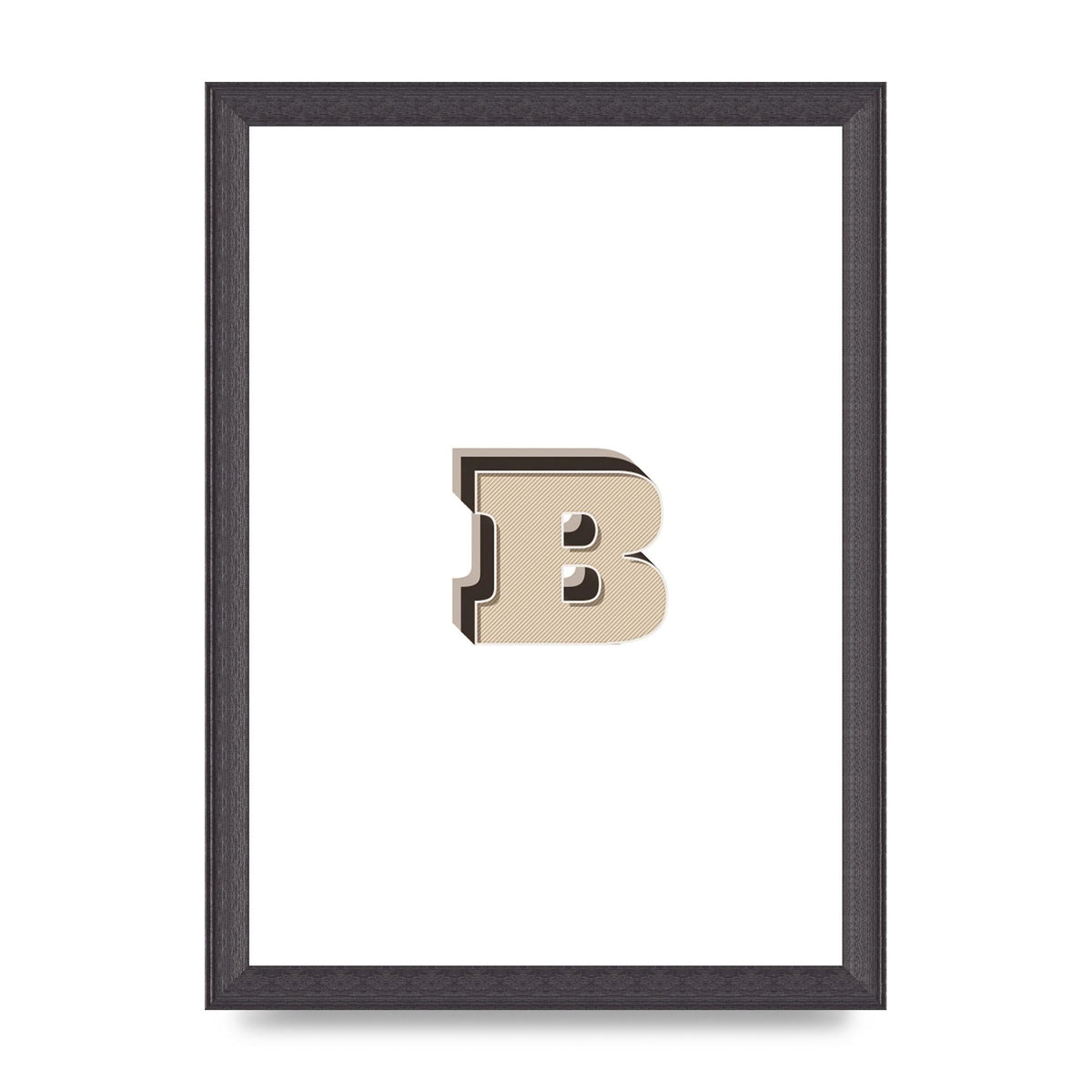 Alphabet Mix Match B" Wall Art - A4 framed