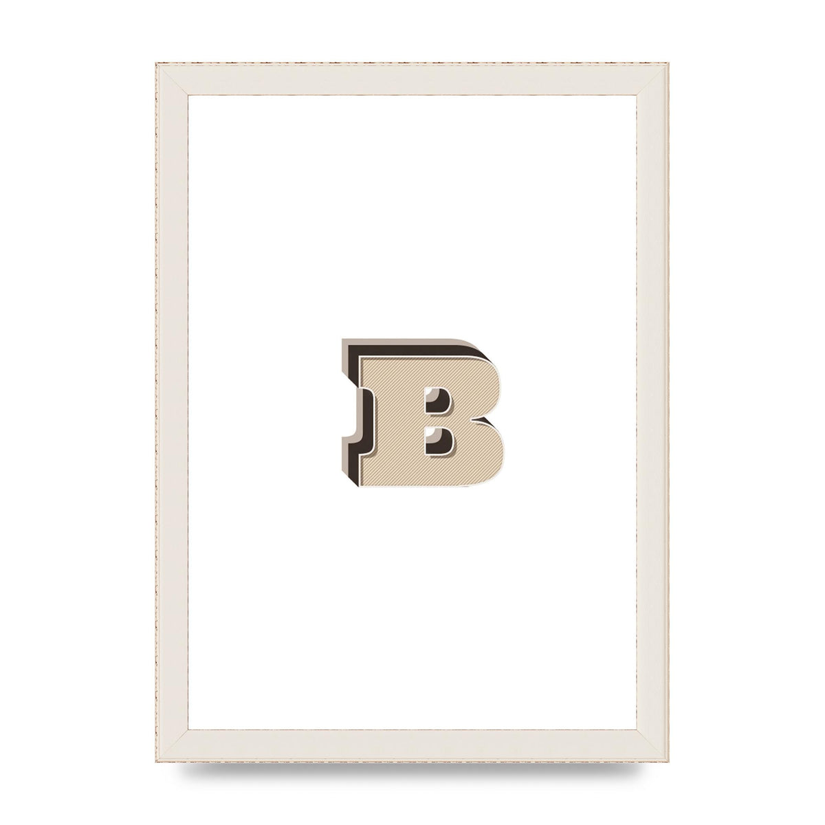 Alphabet Mix Match B" Wall Art - A4 framed