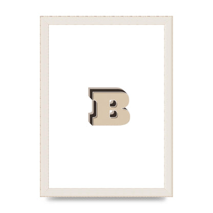 Alphabet Mix Match B" Wall Art - A4 framed