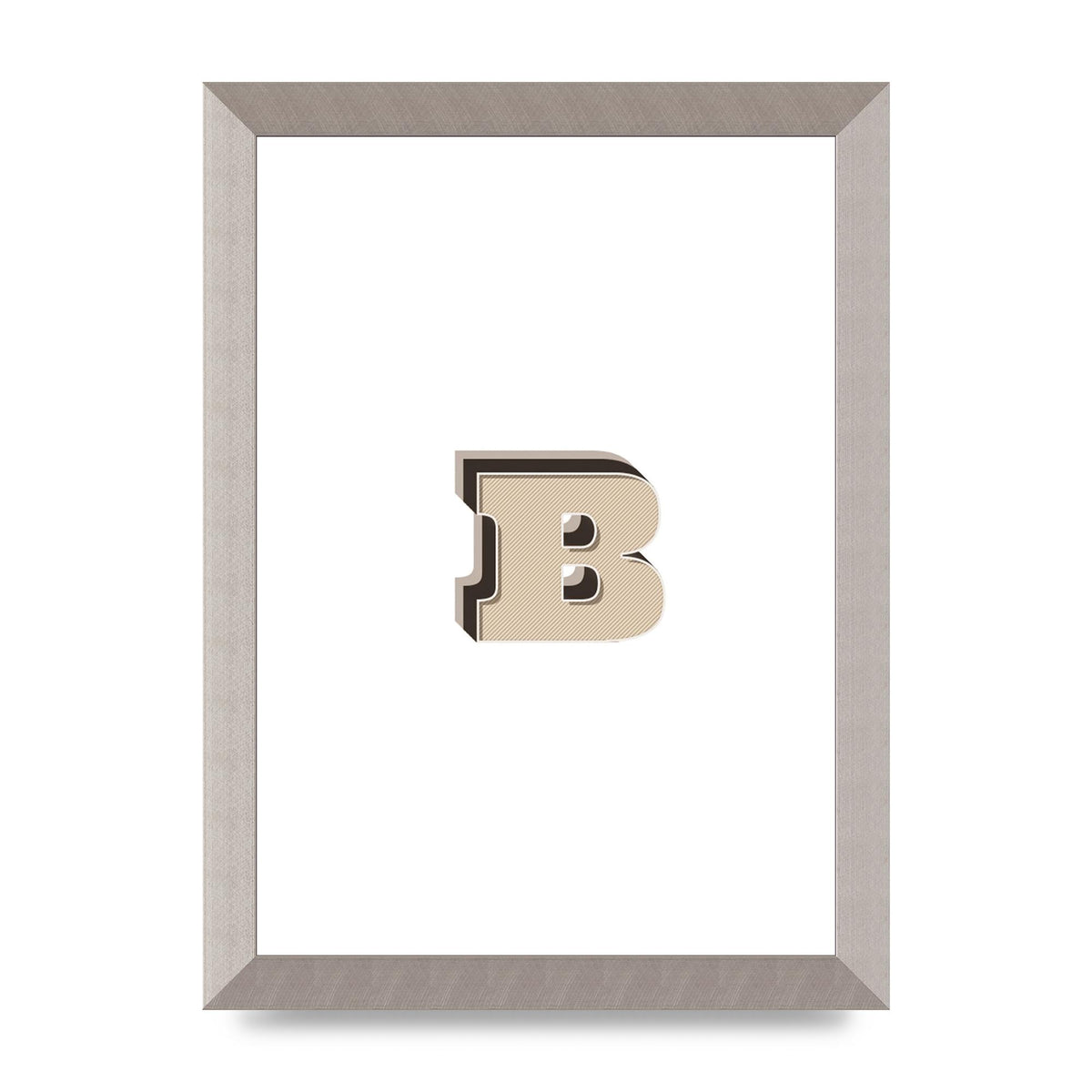 Alphabet Mix Match B" Wall Art - A4 framed