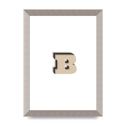Alphabet Mix Match B" Wall Art - A4 framed