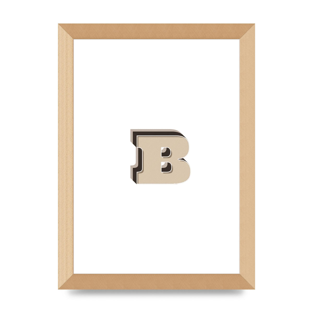 Alphabet Mix Match B" Wall Art - A4 framed