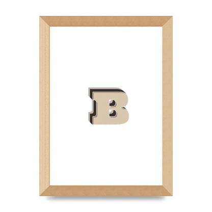 Alphabet Mix Match B" Wall Art - A4 framed