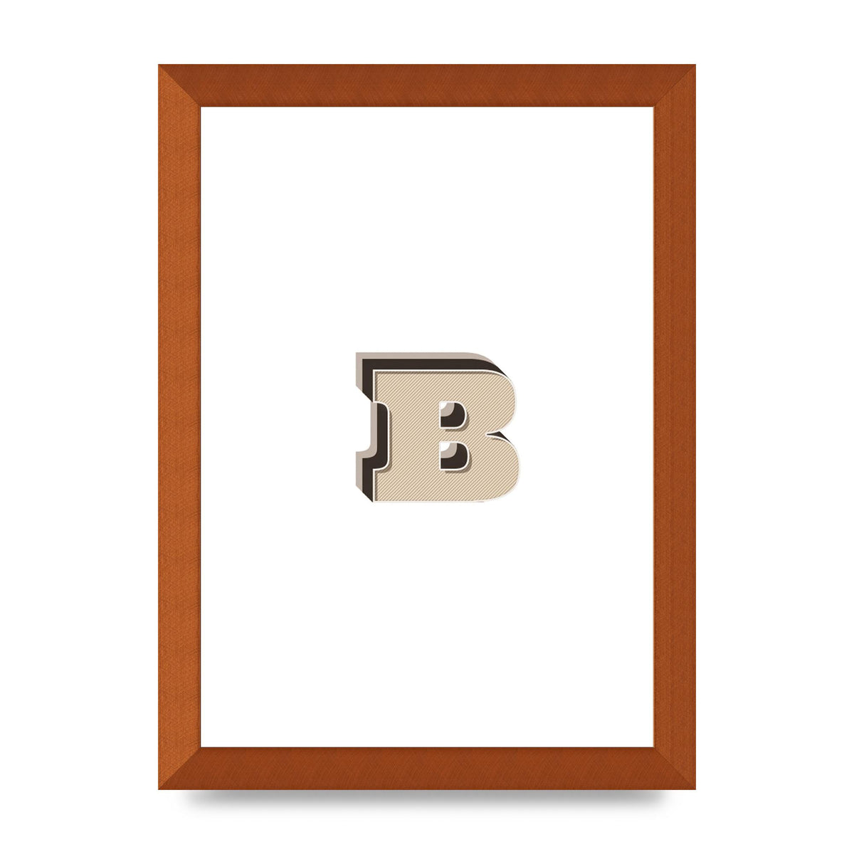 Alphabet Mix Match B" Wall Art - A4 framed