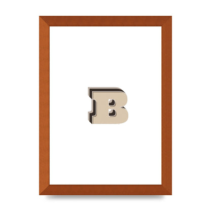 Alphabet Mix Match B" Wall Art - A4 framed