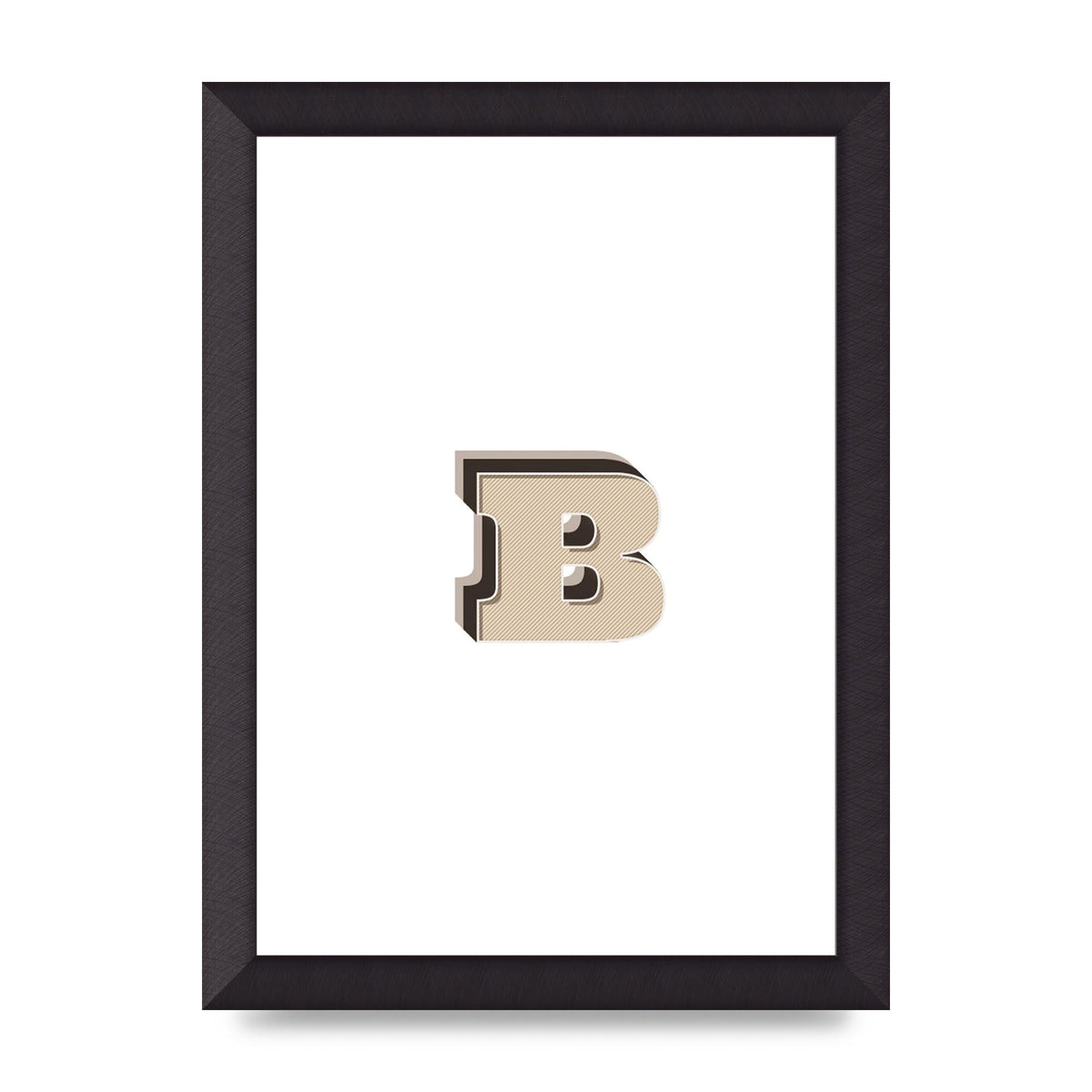 Alphabet Mix Match B" Wall Art - A4 framed