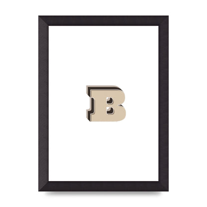 Alphabet Mix Match B" Wall Art - A4 framed