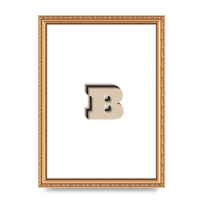 Alphabet Mix Match B" Wall Art - A4 framed