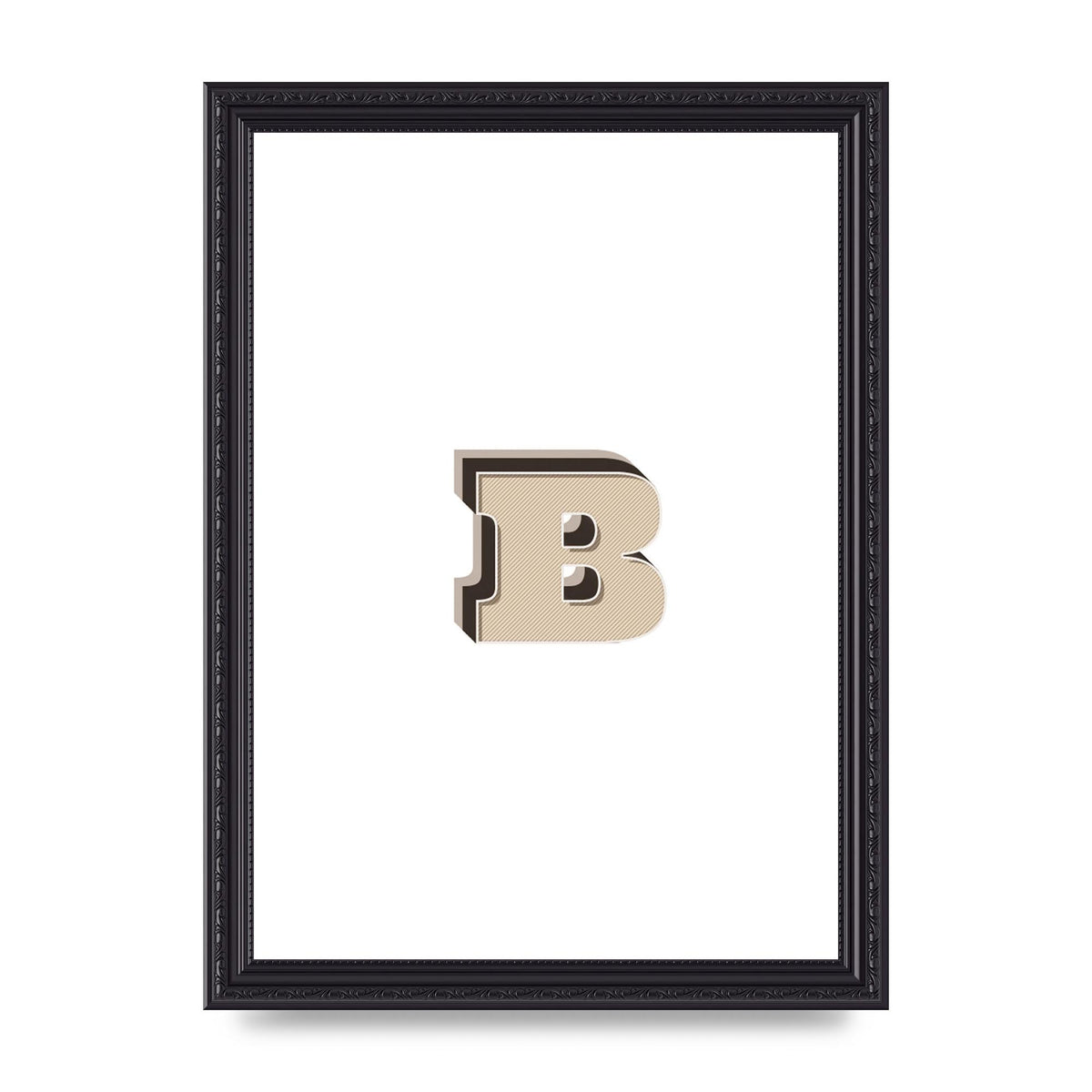 Alphabet Mix Match B" Wall Art - A4 framed