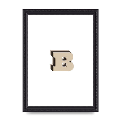 Alphabet Mix Match B" Wall Art - A4 framed