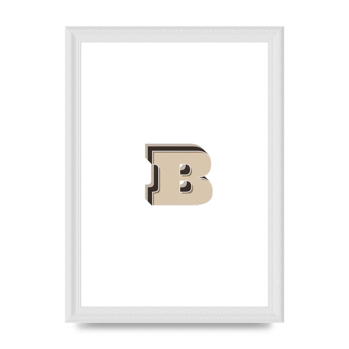 Alphabet Mix Match B" Wall Art - A4 framed