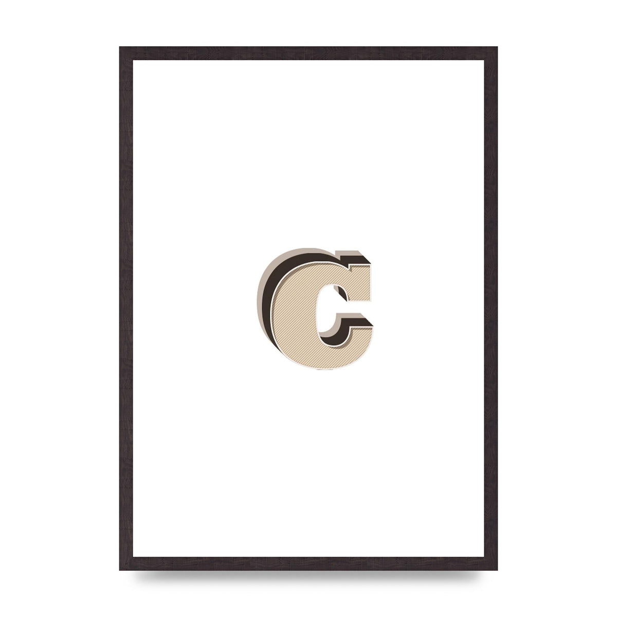 Alphabet Mix Match C" Art For The Home - A2 framed