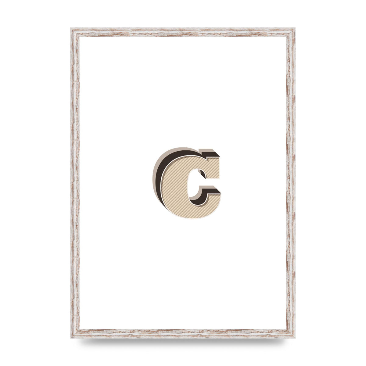 Alphabet Mix Match C" Art For The Home - A2 framed