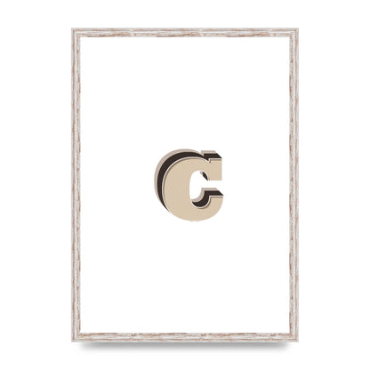 Alphabet Mix Match C" Art For The Home - A2 framed