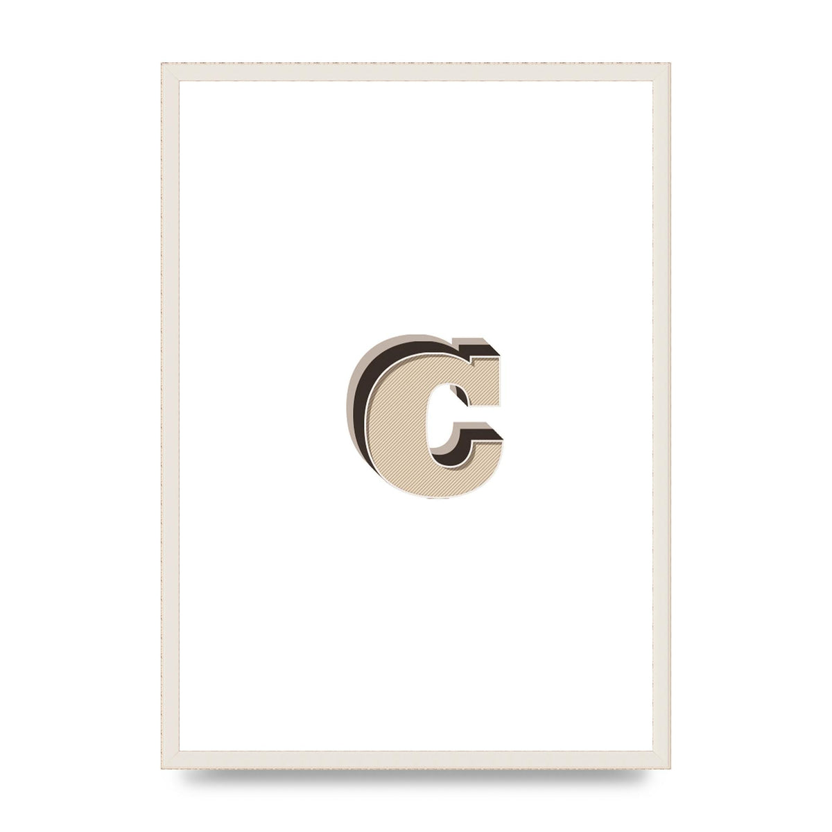 Alphabet Mix Match C" Art For The Home - A2 framed