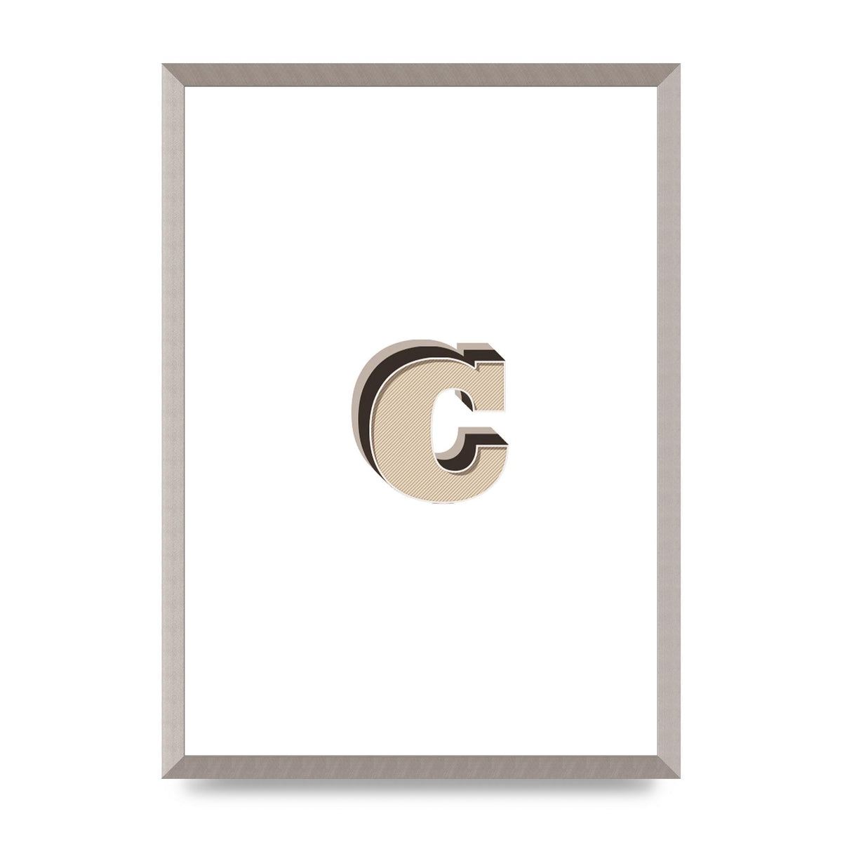 Alphabet Mix Match C" Art For The Home - A2 framed